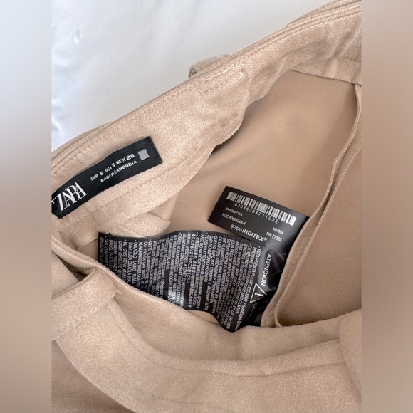 ZARA Suede Mini Skirt - Picture 9 of 12